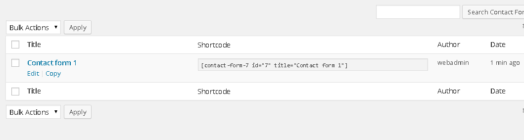 for example contact form 7 plugin install and copy short code and paste on LPL load option shortcode text field